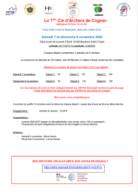 Concours Beursault 7-8 novembre 2026