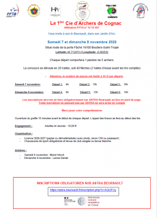 Concours Beursault 7-8 novembre 2026